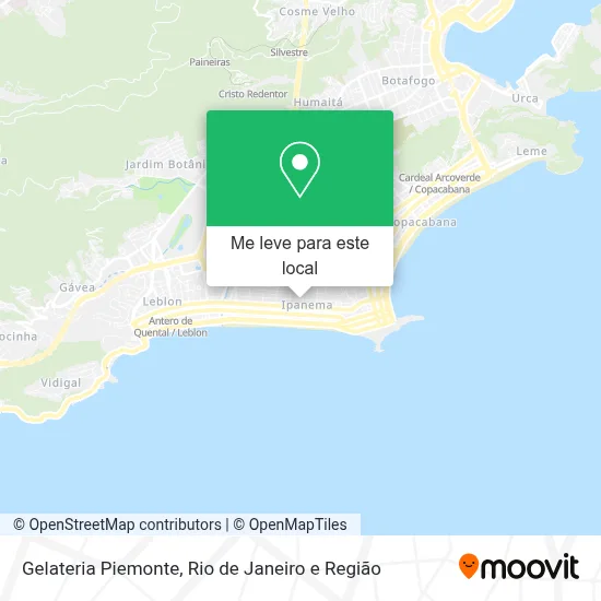 Gelateria Piemonte mapa