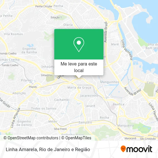 Linha Amarela mapa