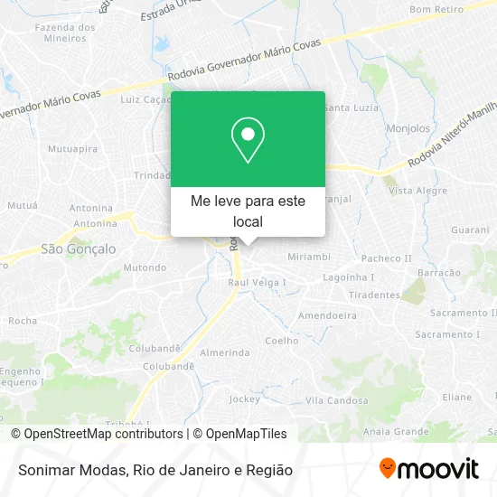 Sonimar Modas mapa