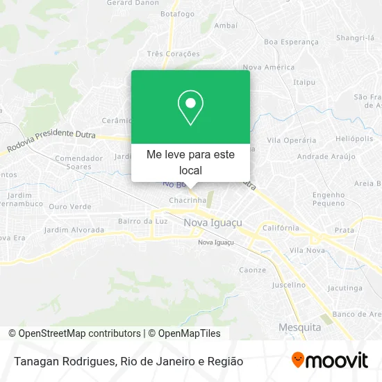 Tanagan Rodrigues mapa