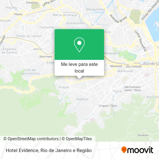 Hotel Evidence mapa