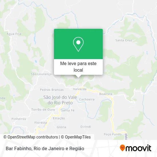 Bar Fabinho mapa