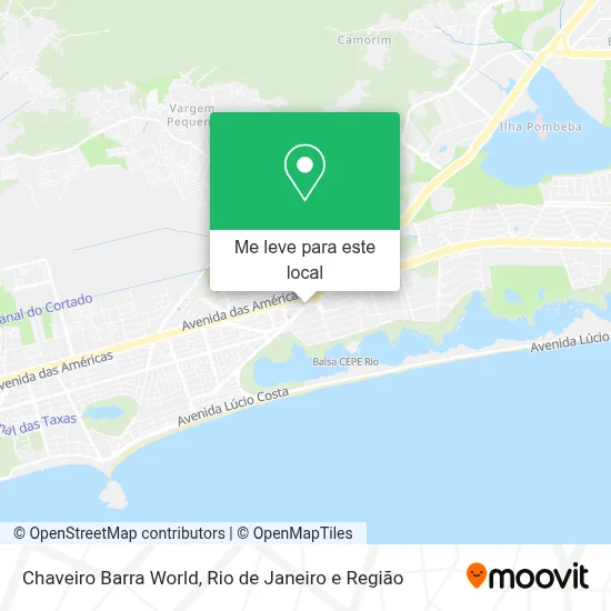 Chaveiro Barra World mapa