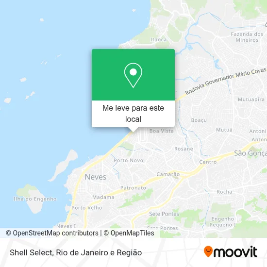 Shell Select mapa