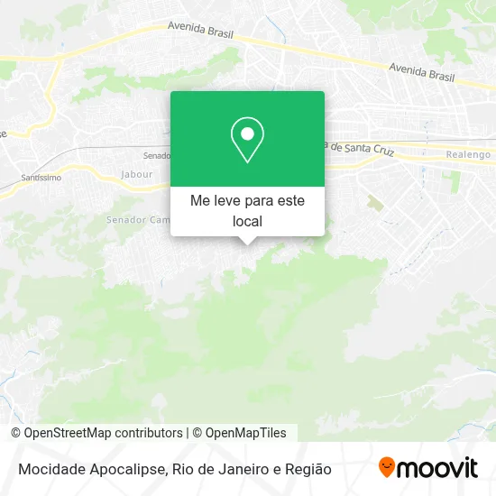 Mocidade Apocalipse mapa