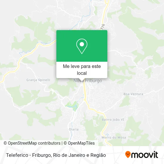 Teleferico - Friburgo mapa