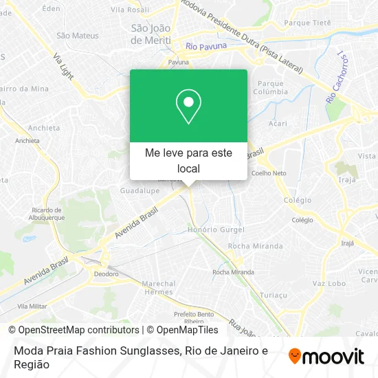 Moda Praia Fashion Sunglasses mapa
