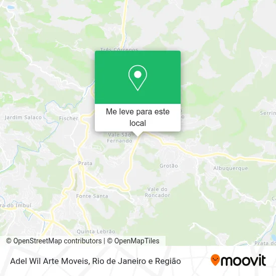 Adel Wil Arte Moveis mapa
