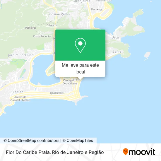 Flor Do Caribe Praia mapa