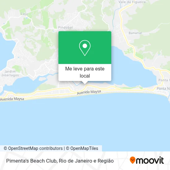 Pimenta's Beach Club mapa