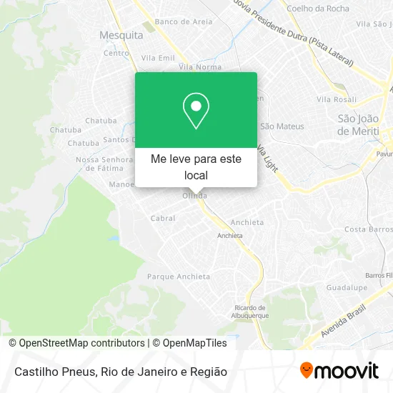 Castilho Pneus mapa