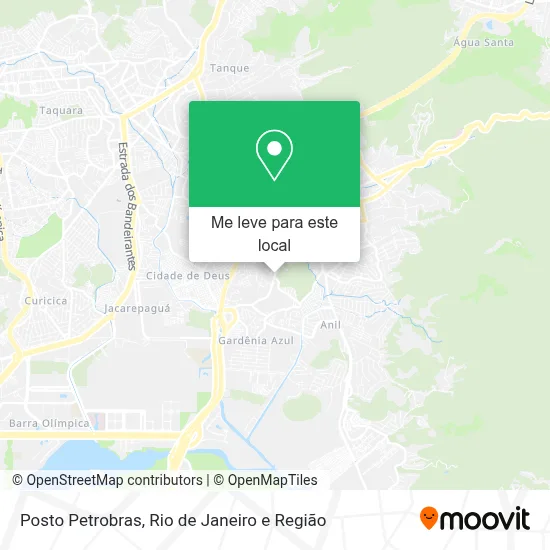 Posto Petrobras mapa