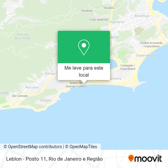 Leblon - Posto 11 mapa