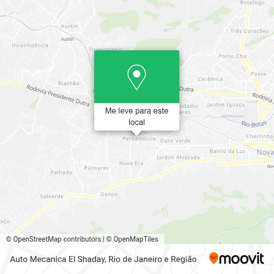 Auto Mecanica El Shaday mapa