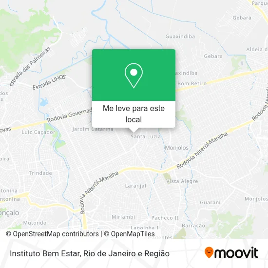 Instituto Bem Estar mapa