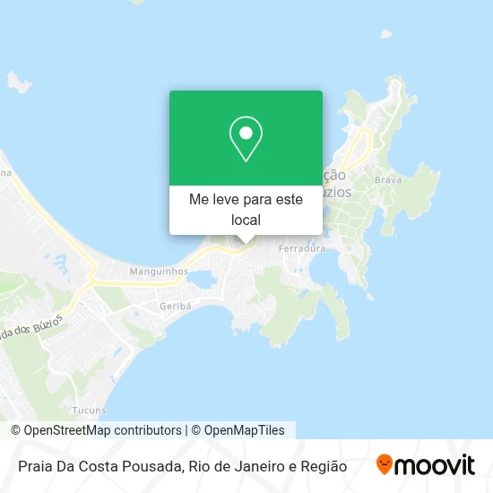Praia Da Costa Pousada mapa