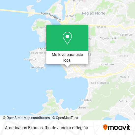 Americanas Express mapa