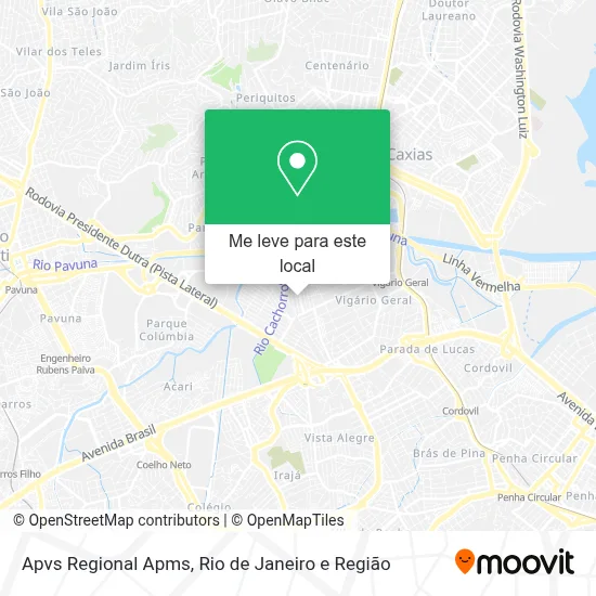 Apvs Regional Apms mapa