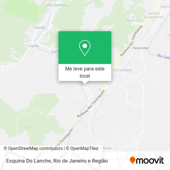 Esquina Do Lanche mapa