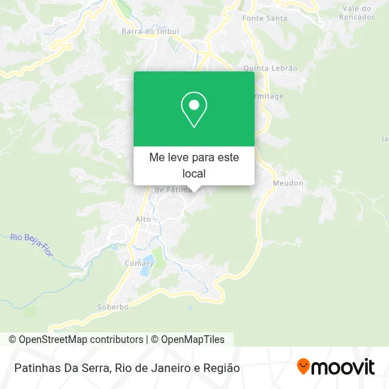 Patinhas Da Serra mapa