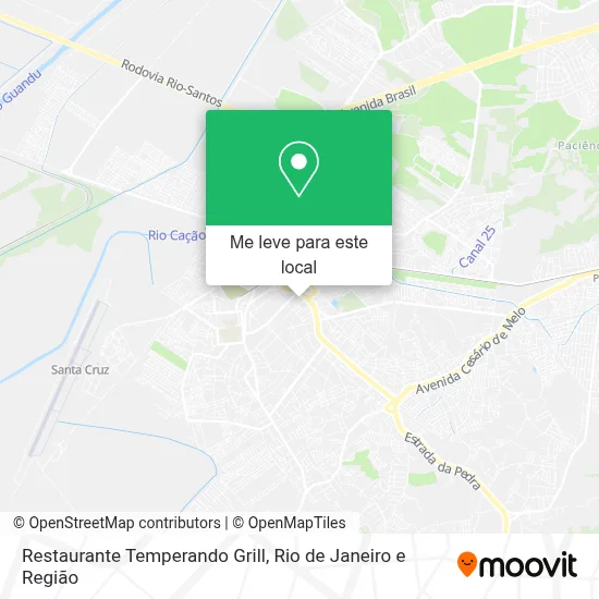 Restaurante Temperando Grill mapa