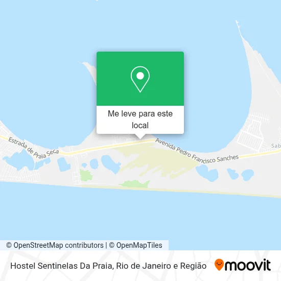 Hostel Sentinelas Da Praia mapa