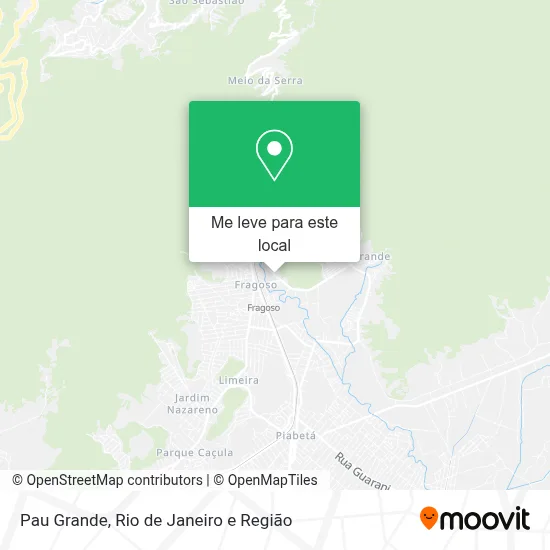 Pau Grande mapa