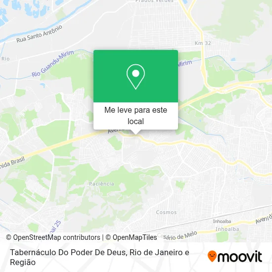 Tabernáculo Do Poder De Deus mapa