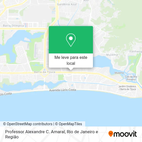 Professor Alexandre C. Amaral mapa