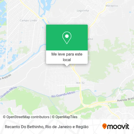 Recanto Do Bethinho mapa