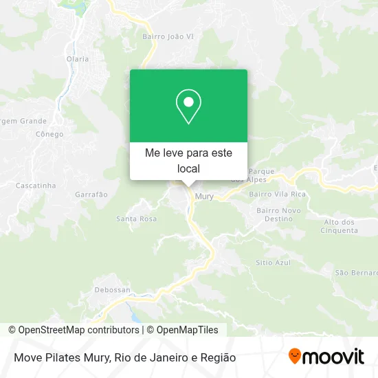 Move Pilates Mury mapa