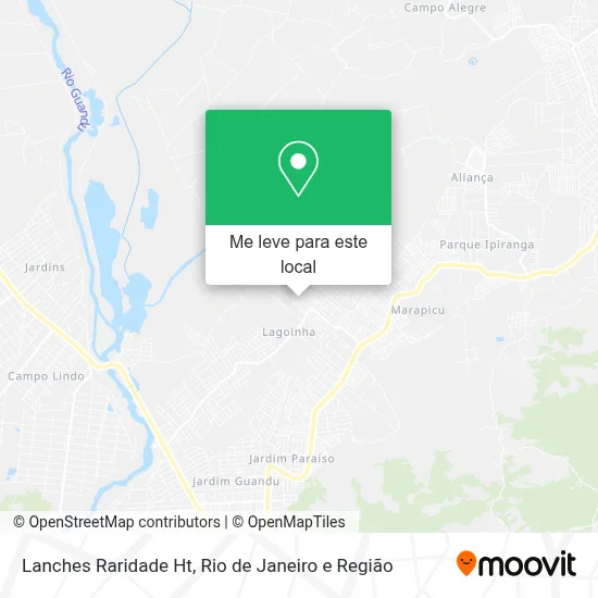 Lanches Raridade Ht mapa