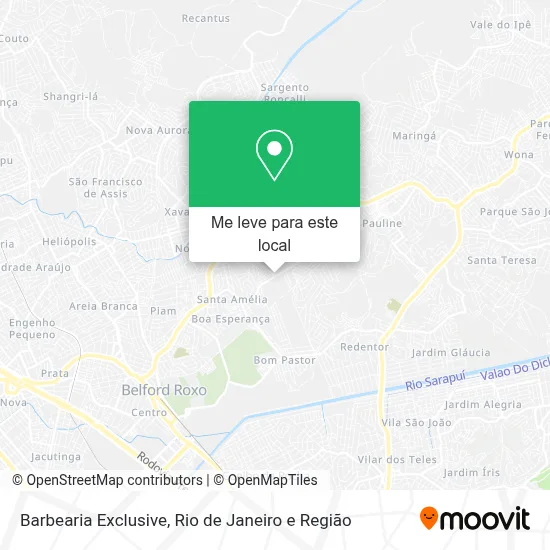 Barbearia Exclusive mapa