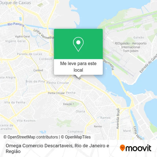 Omega Comercio Descartaveis mapa