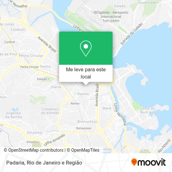 Padaria mapa