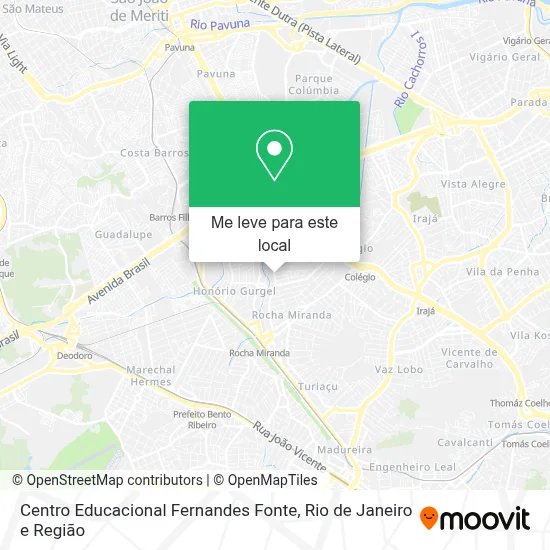 Centro Educacional Fernandes Fonte mapa