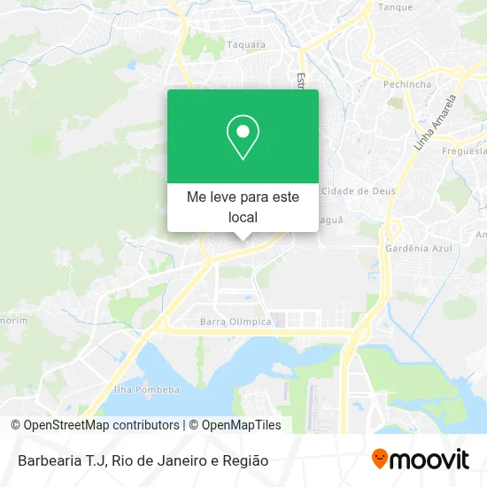 Barbearia T.J mapa