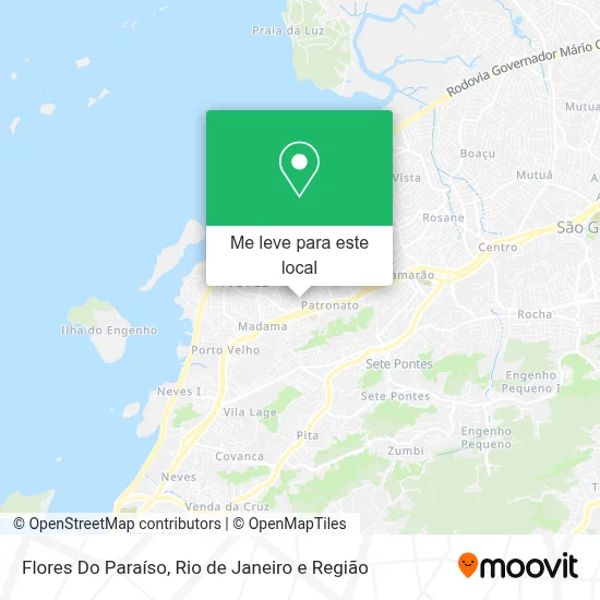Flores Do Paraíso mapa