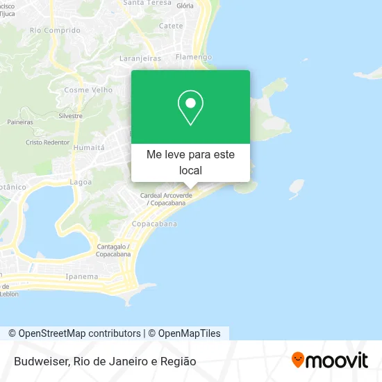 Budweiser mapa