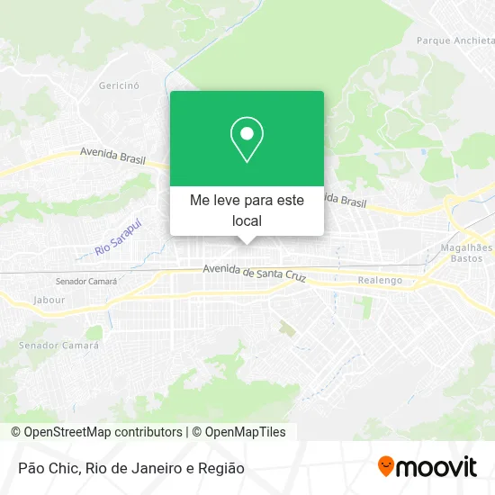Pão Chic mapa