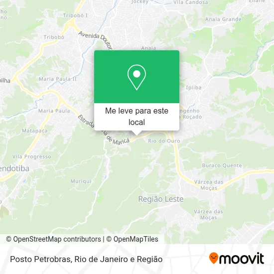 Posto Petrobras mapa