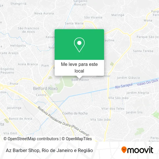 Az Barber Shop mapa