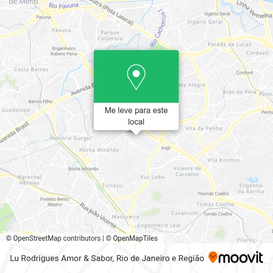 Lu Rodrigues Amor & Sabor mapa