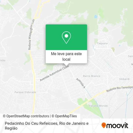 Pedacinho Do Ceu Refeicoes mapa