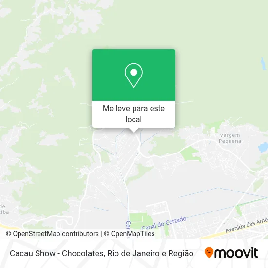 Cacau Show - Chocolates mapa