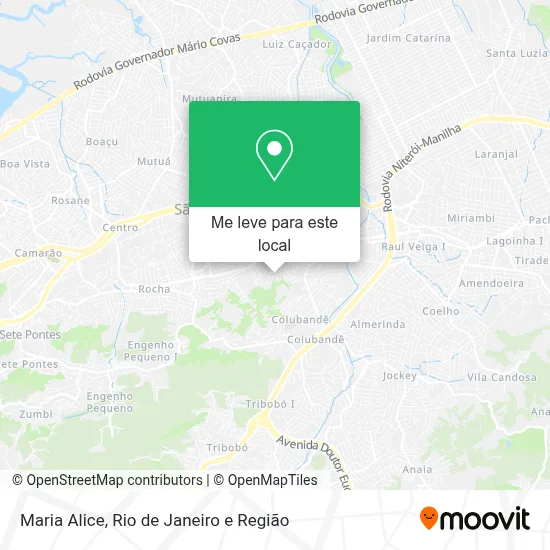 Maria Alice mapa