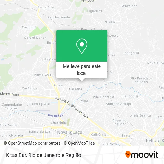 Kitas Bar mapa