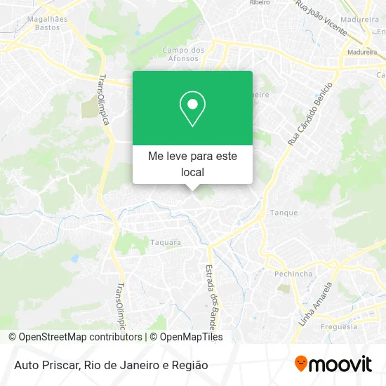 Auto Priscar mapa