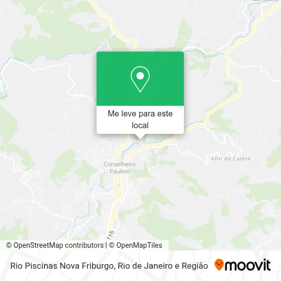 Rio Piscinas Nova Friburgo mapa