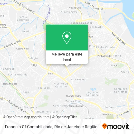 Franquia Cf Contabilidade mapa